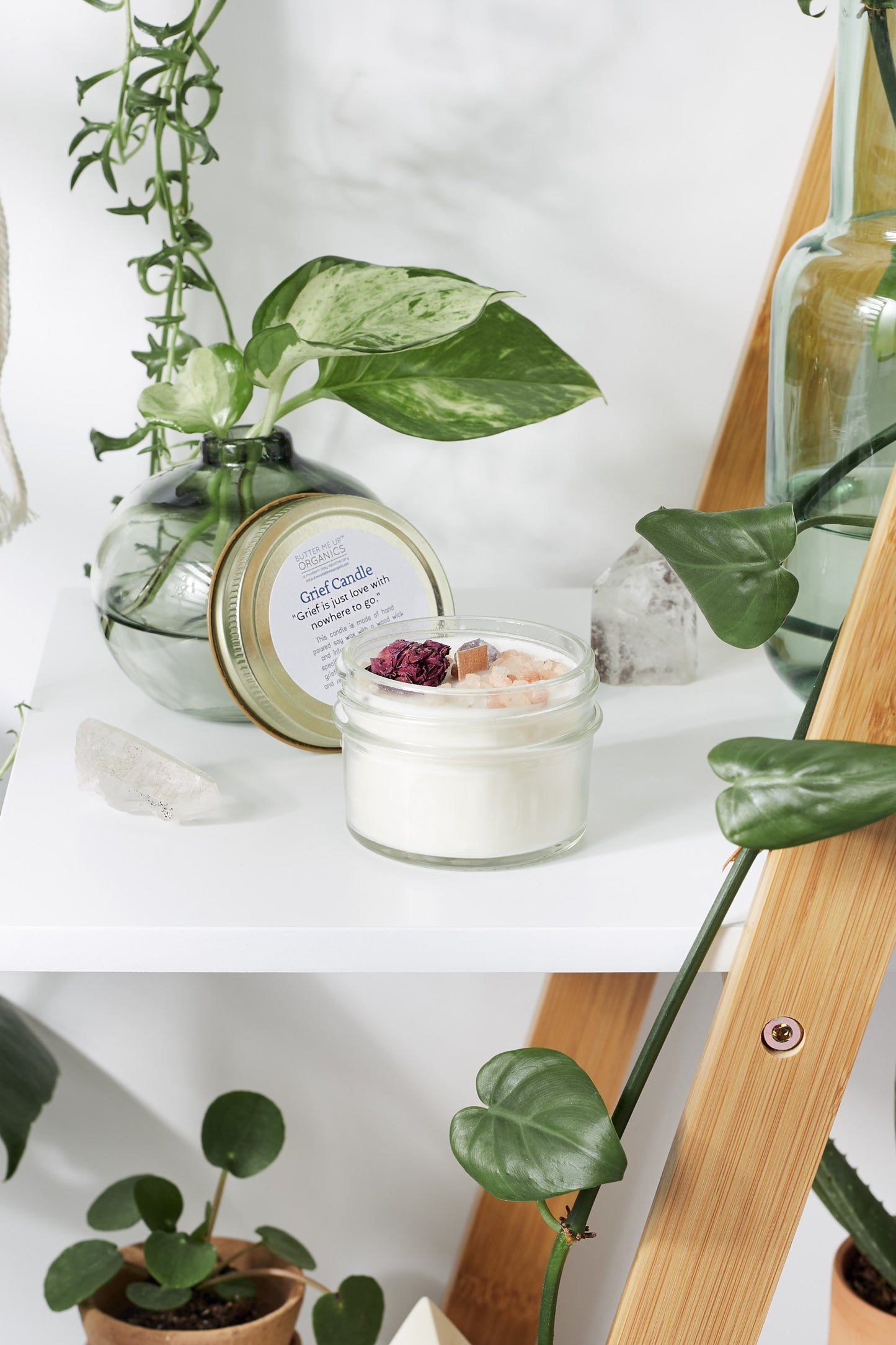 Grief Candle / Intention Candle / Essential Oil Candle