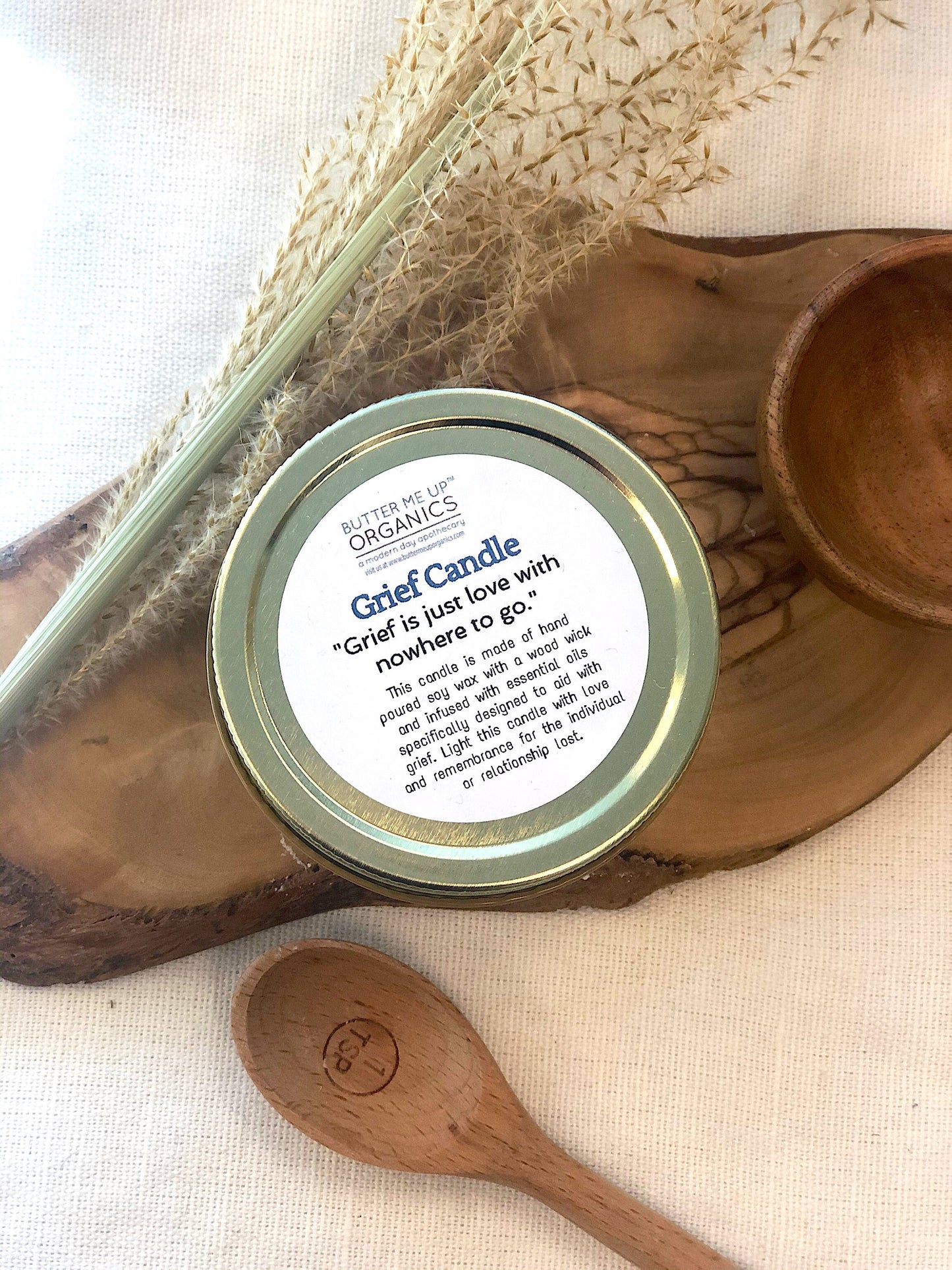 Grief Candle / Intention Candle / Essential Oil Candle