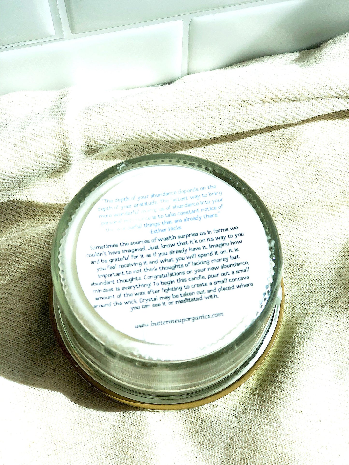 Abundance Candle / Ritual Candle/ Intention Candle