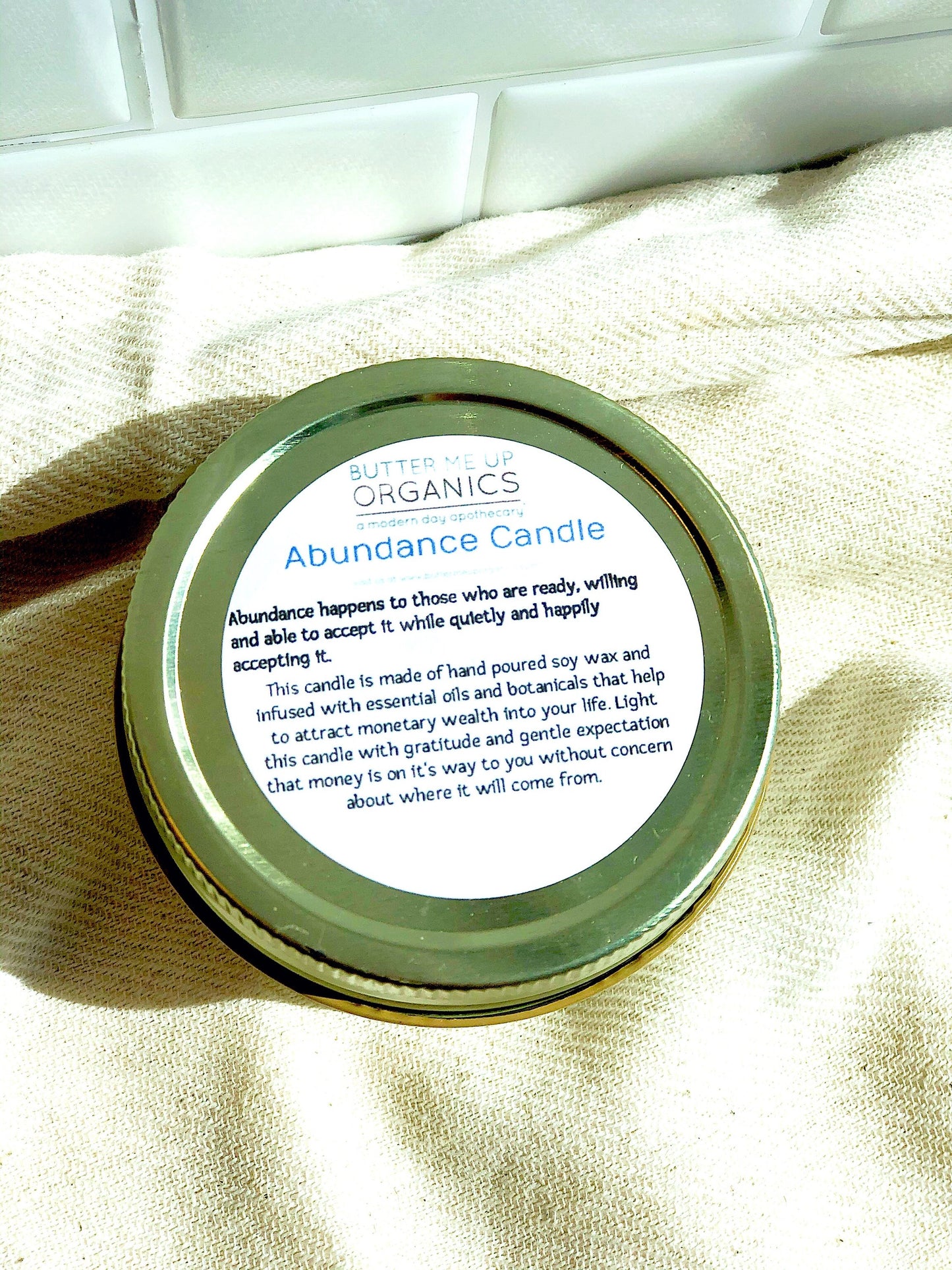 Abundance Candle / Ritual Candle/ Intention Candle