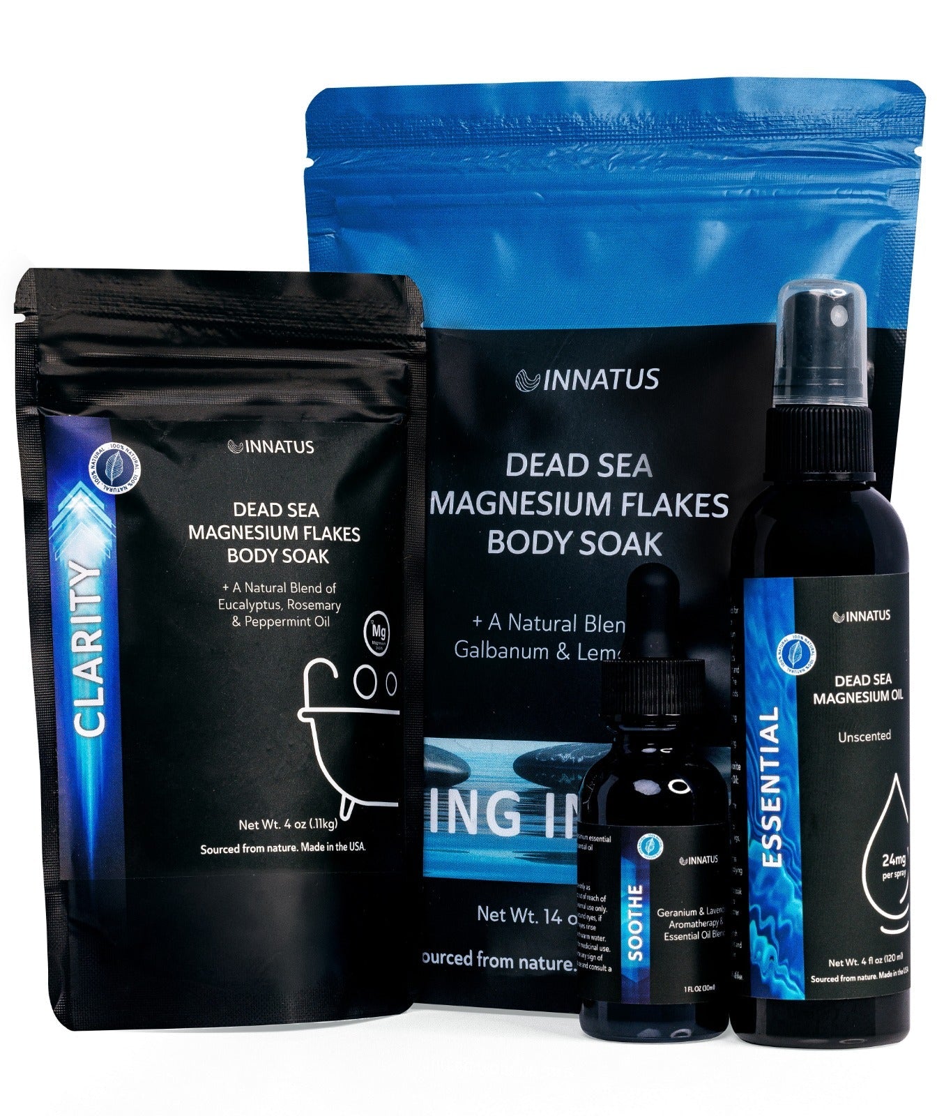 Luxury Dead Sea Spa Gift Set – Bath Salt, Magnesium Flakes, and Magnesium