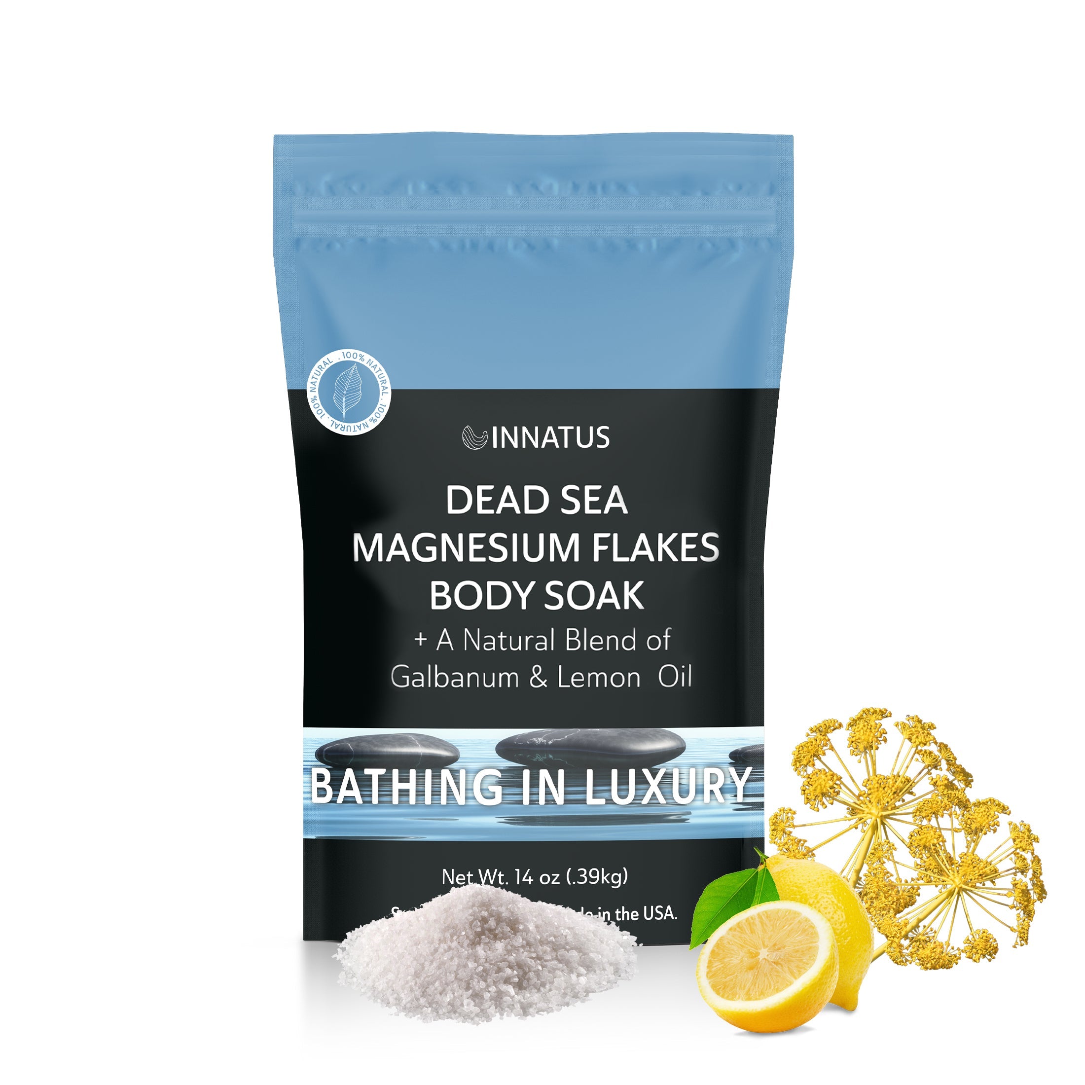 Luxury Dead Sea Spa Gift Set – Bath Salt, Magnesium Flakes, and Magnesium