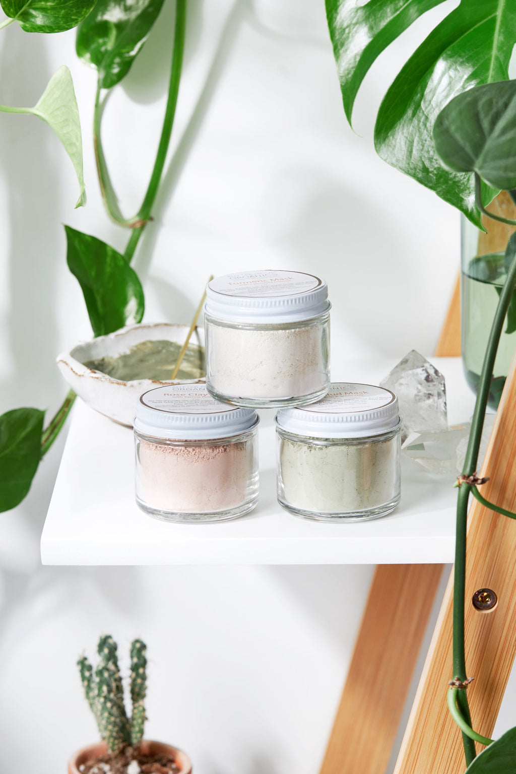 Face Mask Trio – Rose Clay, Sea Mud and Turmeric Powder Masks