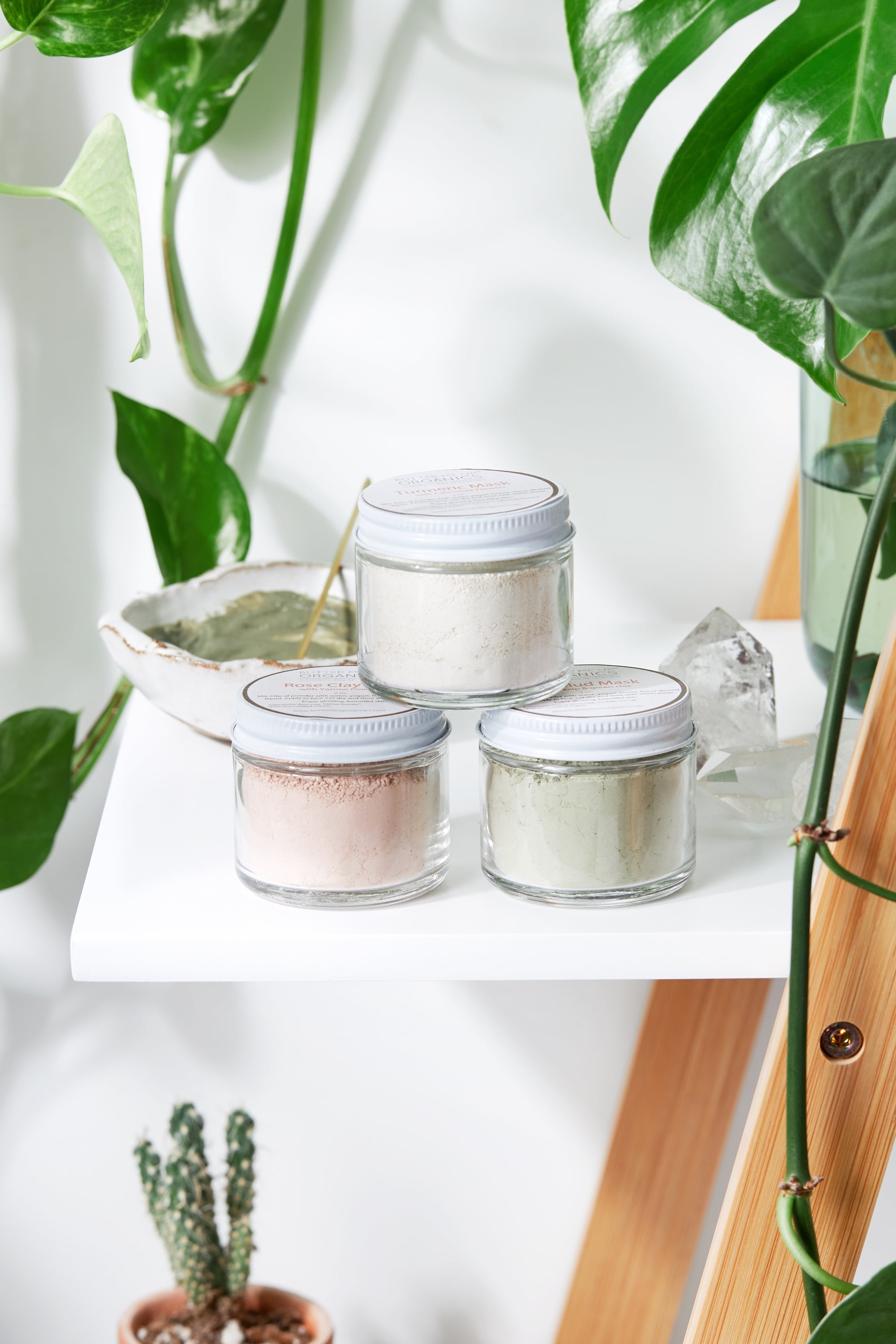 Face Mask Trio – Rose Clay, Sea Mud and Turmeric Powder Masks