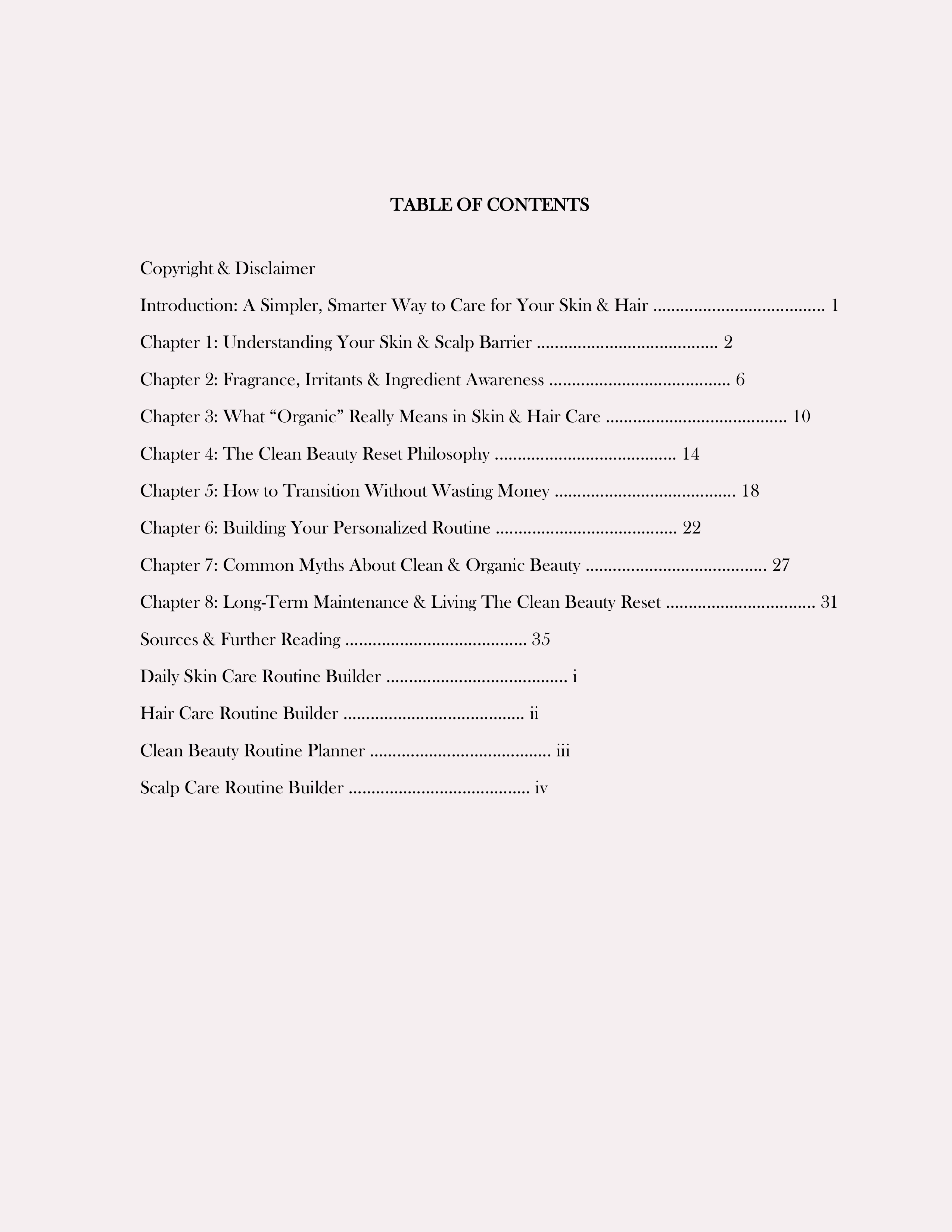 The Clean Beauty Reset + Routine Builders