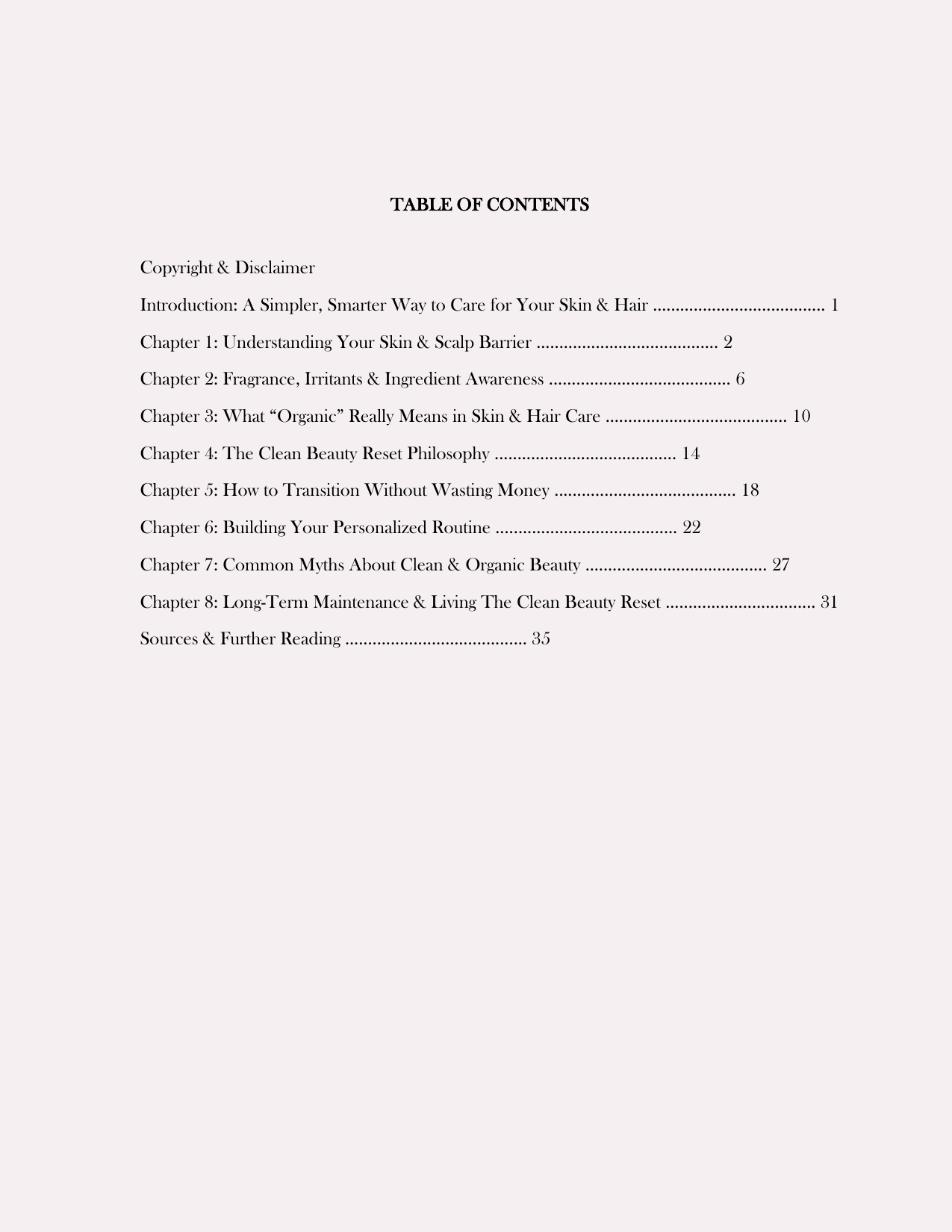 The Clean Beauty Reset