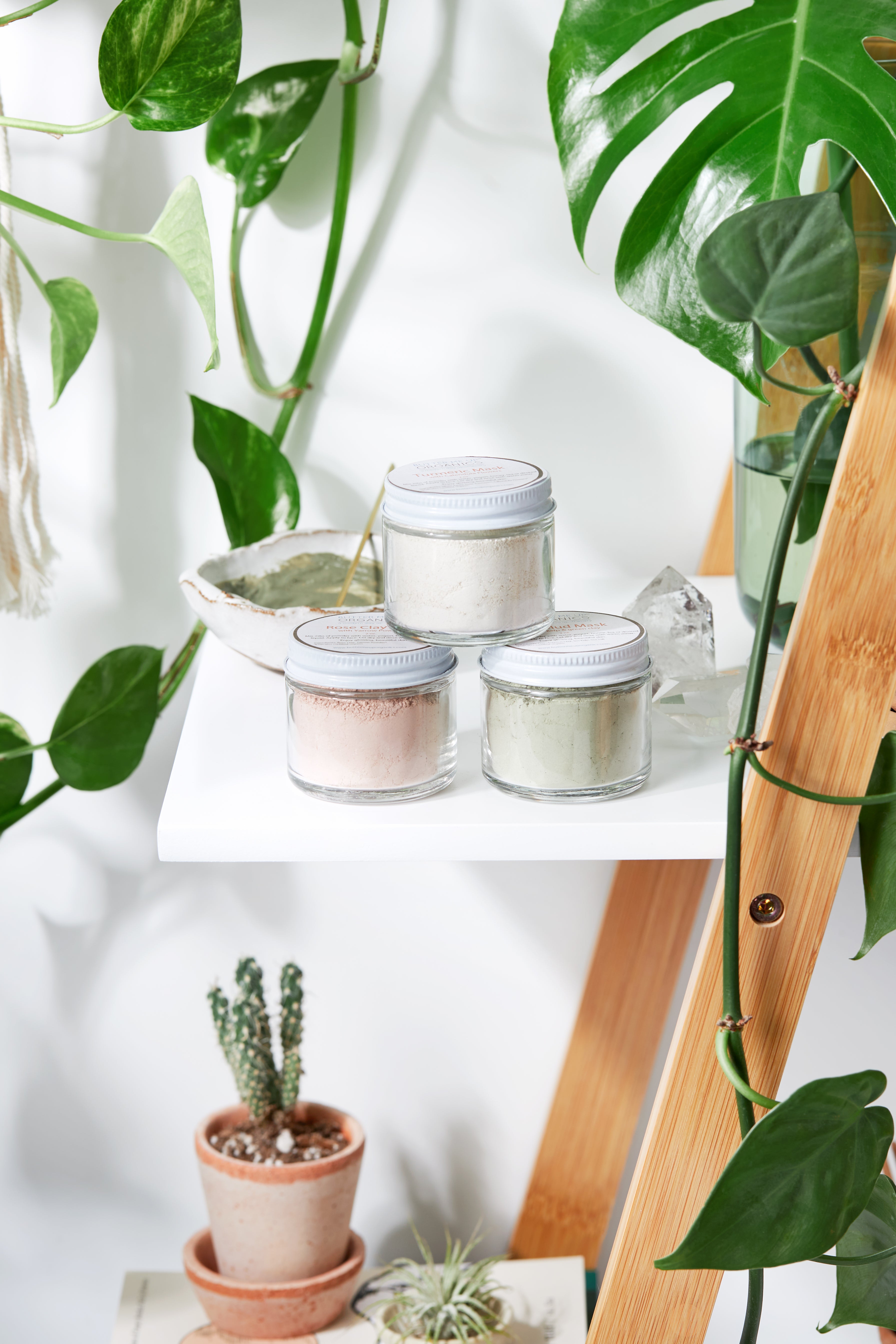 Face Mask Trio – Rose Clay, Sea Mud and Turmeric Powder Masks