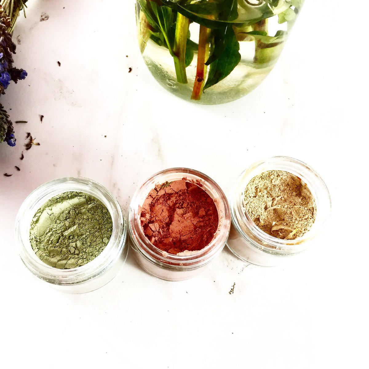Face Mask Trio – Rose Clay, Sea Mud and Turmeric Powder Masks
