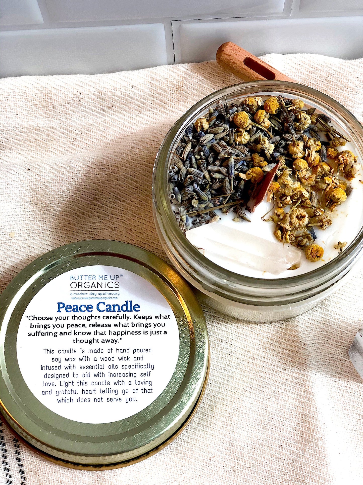 Peace Candle/ Serenity Candle/ Intention Candle/ Ritual Candle