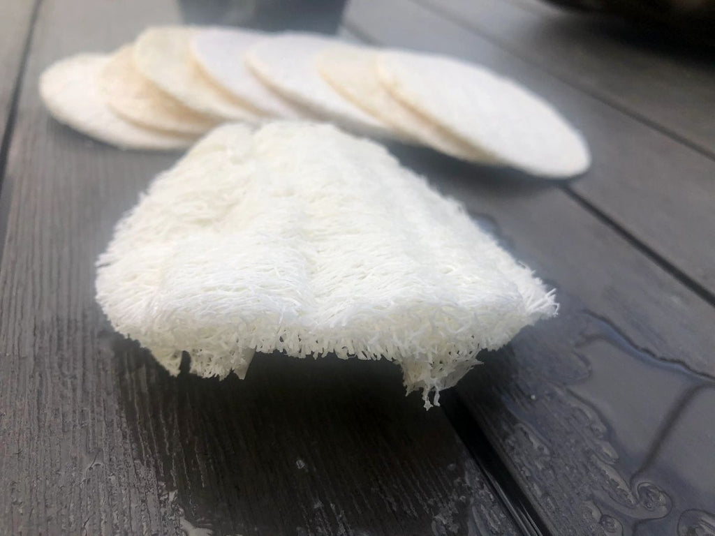Natural Loofah Pads 5-pcs