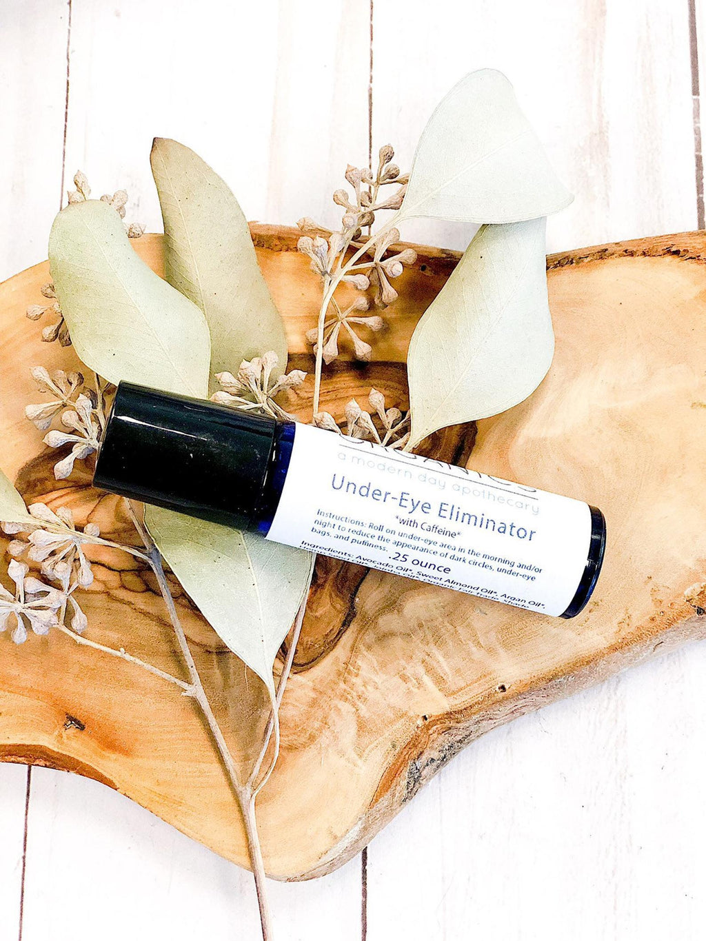 Organic Under-Eye Roller – Caffeine Eye Serum for Puffiness & Dark Circles